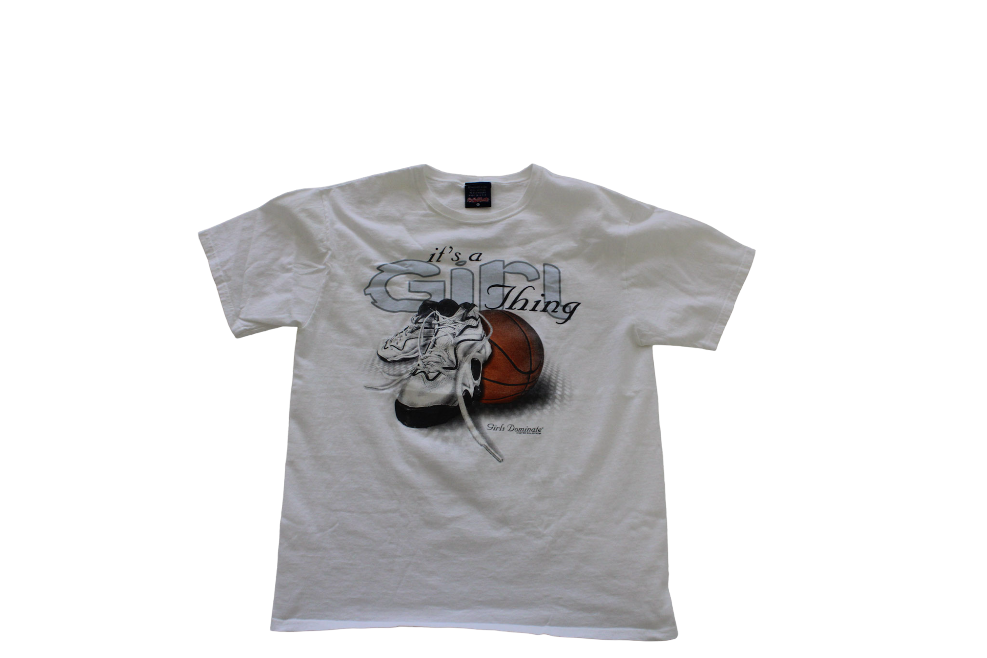 Vintage 90s "It's a girl thing' Basketball Tee