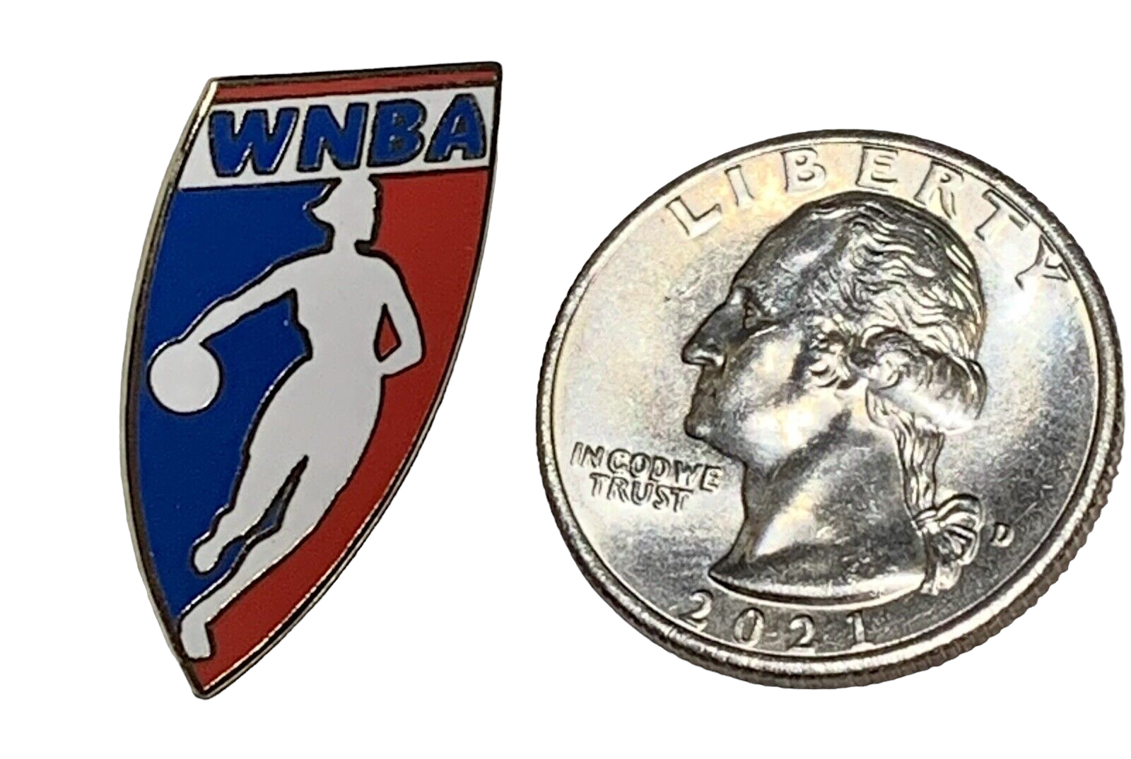 Vintage 90s WNBA Logo Lapel Pin